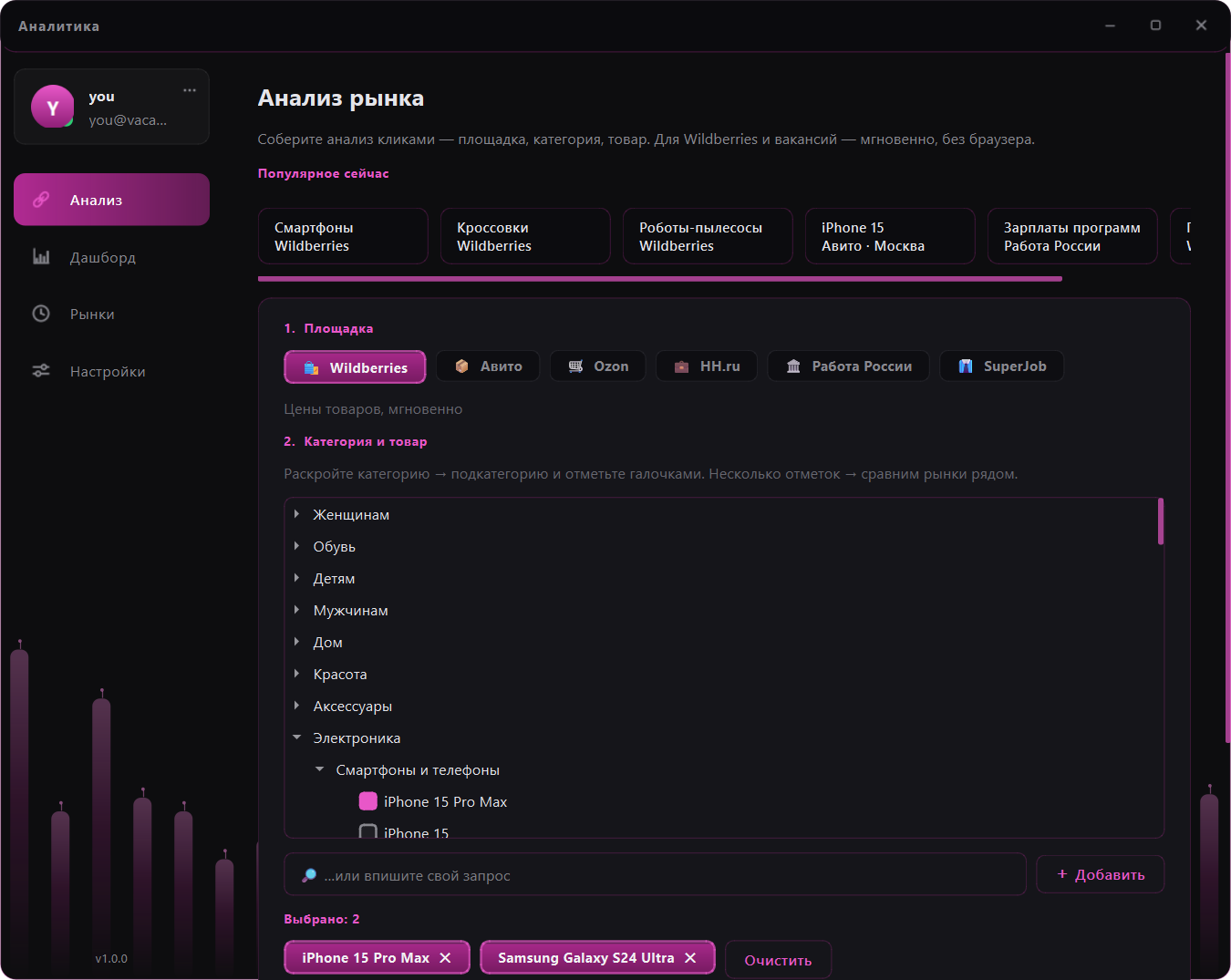 Vacantrix Analytics — скриншот 2